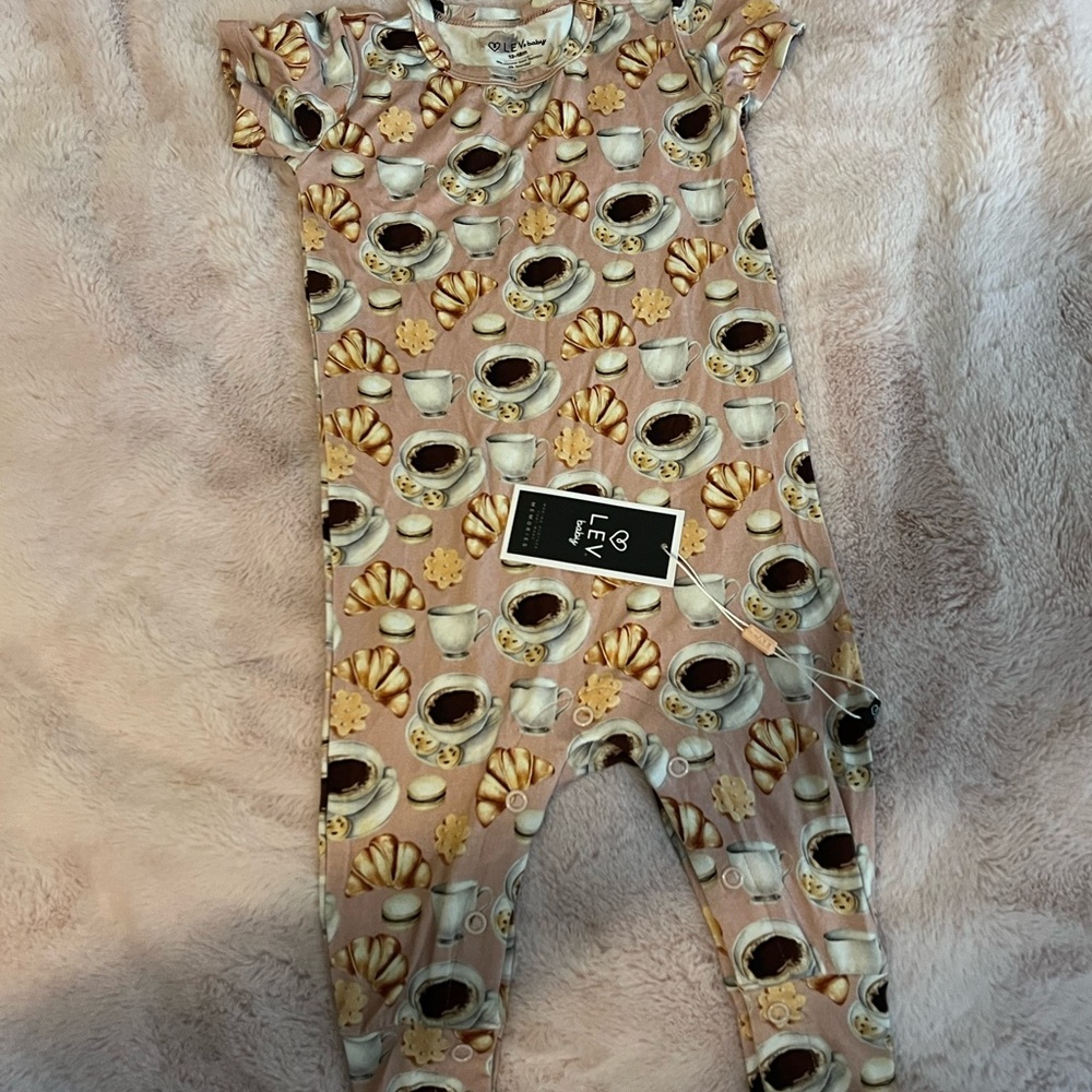 Coffee Print Kids One Piece
